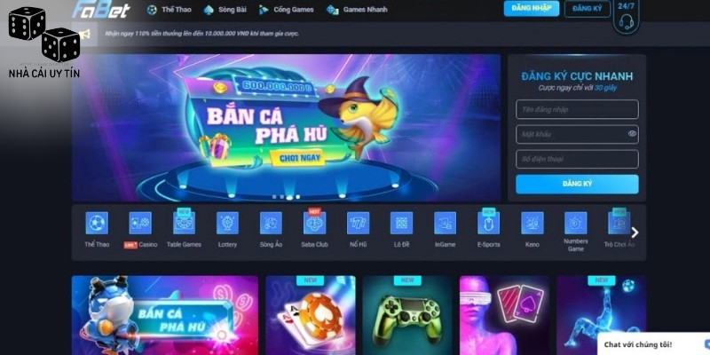 Fabet 1 Toàn cảnh sân chơi cá cược Fabet